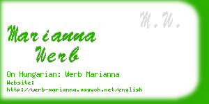 marianna werb business card